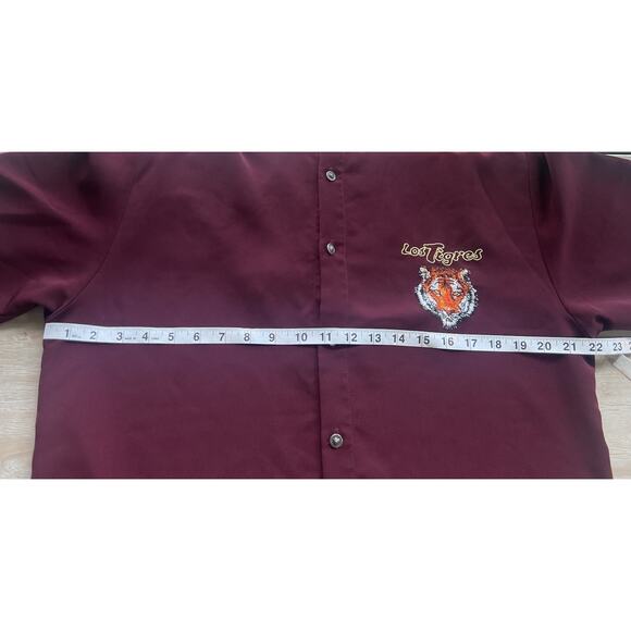 RARE Daniali USA Mens Medium Tiger Collared Short Sleeve Button Down Shirt - Picture 6 of 8